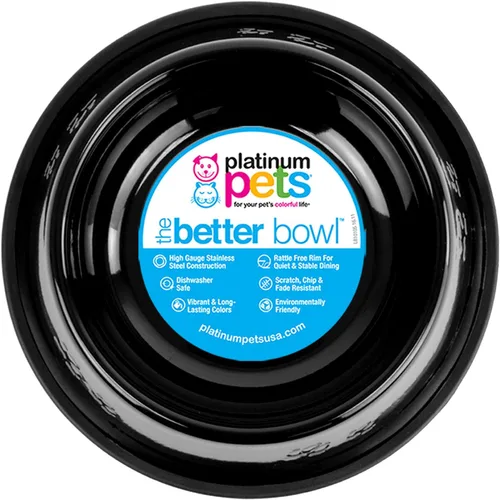 Vista 26 de Platinum Pets - tazón de acero inoxidable para gatos y perros que no se vuelca