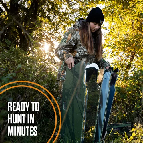 Vista 3 de GhostBlind Phantom Extender Bundle Kit, Hunting Blinds and Hunting Accessories, Includes Hunting Blind, Height Extenders, Stakes, Tie-Downs, Bungee