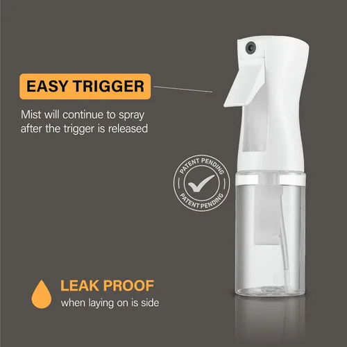 Vista 2 de Paquete de 2 botellas de spray continuo – Pulverizador de niebla ultrafina Botella de spray de agua para botella de spray de cabello Botellas