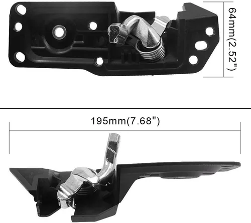 Vista 4 de 20833606 - Kit de manija de puerta interior delantera izquierda para Cadillac Escalade 2007-2011 Chevy Avalanche Cheyenne Silverado Suburban Tahoe