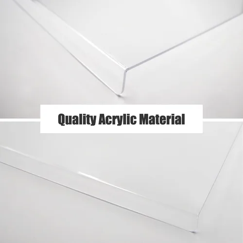 Vista 4 de Tabla de cortar de acrílico para encimera de cocina, tabla de cortar transparente para encimera con labio, tabla de cortar de acrílico transparente