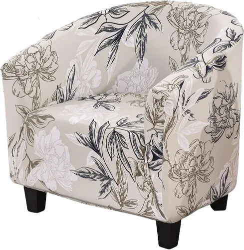 Vista 26 de NILUOH - Funda elástica para silla de club, cubierta elástica para silla de bañera, fundas para silla de barril, fundas para sillón, cubierta para 01