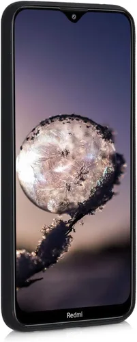 Vista 3 de kwmobile Funda compatible con Xiaomi Redmi 8 - Funda protectora delgada para teléfono TPU - Acabado mate suave - Negro mate
