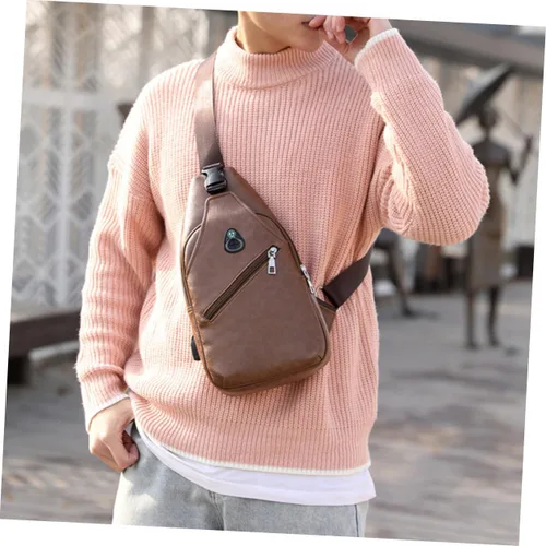 Vista 9 de SHERCHPRY 3 piezas de bolsas para hombres Cruzadas - Bolsa cruzada para hombres, bolsa cruzada para hombres, bolsas de mensajero para hombres
