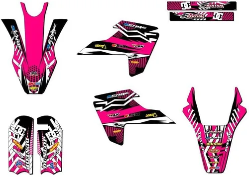 Vista 5 de Kit de base gráfica Mini TC 50 Mayhem Black Senge 2018-2023 compatible con Husqvarna