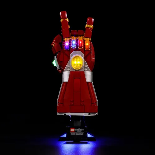 Vista 3 de BRIKSMAX Kit de iluminación LED para LEGO-76223 Nano Gauntlet – Compatible con el modelo de bloques de construcción Lego Marvel, no incluye el juego
