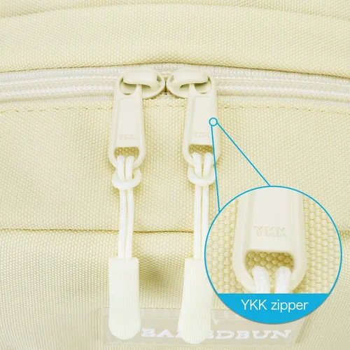 Vista 2 de STEAMEDBUN Mochila Ita para niñas adolescentes, mochila Kawaii para la escuela, linda mochila Ita con inserto, Blanco, Ventana del corazón