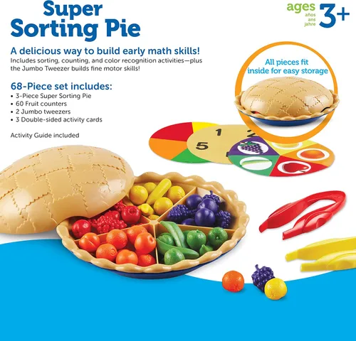 Vista 7 de Juego de aprendizaje para niños Learning Resources con tarta rellena de juguete, Multicolor