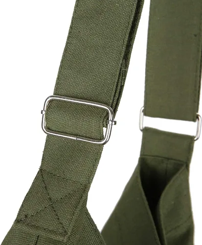 Vista 3 de Covelin - Bolso de hombro de lona para mujer, clásico, informal, estilo bohemio, bolso de mano o cruzado, tamaño grande