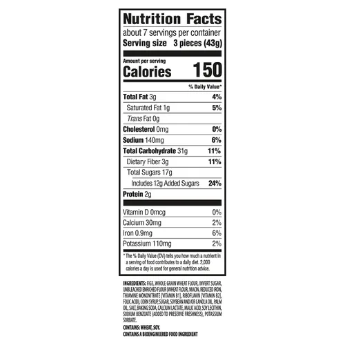 Vista 2 de Newtons Soft & Fruit - Galletas de higo masticables (barras de higo), 10 onzas