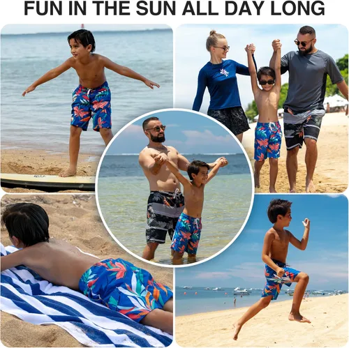 Vista 88 de Kanu Surf Traje de baño Yolo de secado rápido UPF 50+ para niños