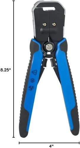 Vista 9 de Klein Tools 11061 Pelacador/cortador autoajustable, resistente, para 10-20 AWG sólido, 12-22 AWG trenzado y cable Romex 12/2 y 14/3
