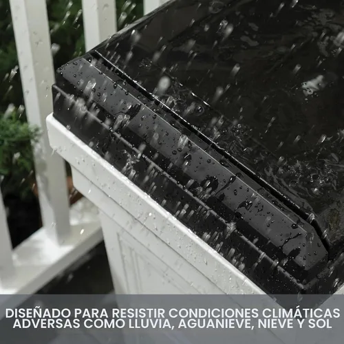 Vista 5 de Step2 Atherton Contenedor Grande de Basura, Bote de Basura para Interior/Exterior con Tapa, Resistente a la Intemperie, Fabricado con Plástico