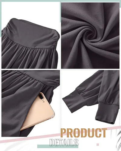 Vista 5 de Ficerd Paquete de 3 pantalones deportivos para mujer, cómodos pantalones de descanso con bolsillos de cintura alta, pantalones deportivos cómodos