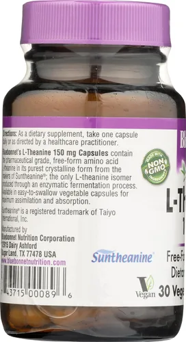 Vista 6 de BLUEBONNET NUTRICIÓN L-Teanina 200 MG, 30 CT