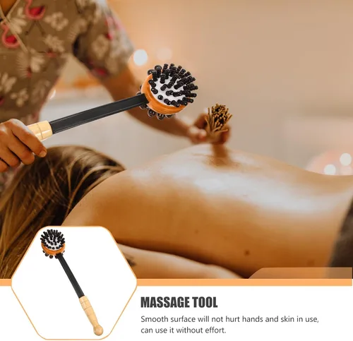 Vista 9 de Bendable Back Knock Hammer Portable Handheld Massage Tool for Neck Shoulder and Body Relief Smooth Surface Long-Handled Massager for Stress and