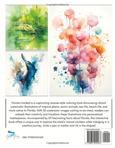 Vista 2 de Florida Uninked A Relaxing Reverse-Style Coloring Book Where You Draw in the Shapes