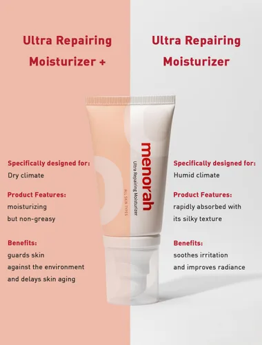 Vista 8 de Menorah Hidratante ultra reparador+ para rostro y cuerpo – Crema hidratante intensa con vitamina E y aceites botánicos, hidratación de 12 horas