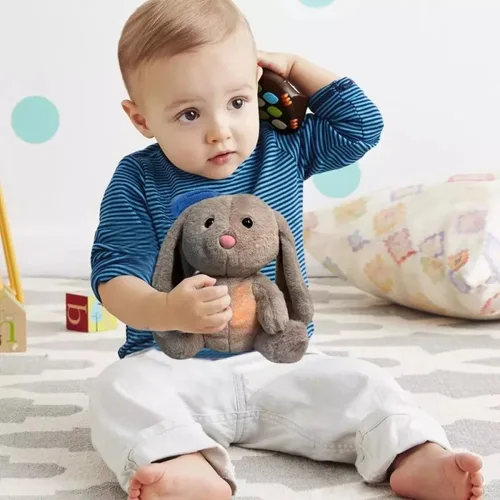 Vista 3 de PELUCHE CONEJO QUE RESPIRA LUZ Y SONIDO