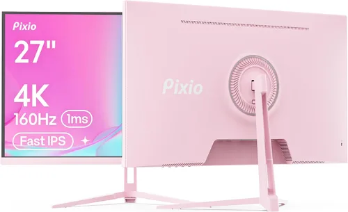 Vista 16 de Pixio PX27U Wave Beige 27 pulgadas 160Hz Frecuencia de actualización 4K 3840x2160p Resolución Panel IPS rápido 1ms GTG Tiempo de respuesta Monitor