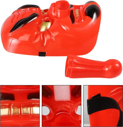 Vista 4 de Máscaras de Halloween, máscaras japonesas de Tengu, disfraz de festival de Halloween, máscaras horribles, disfraces de cosplay, accesorios de fiesta