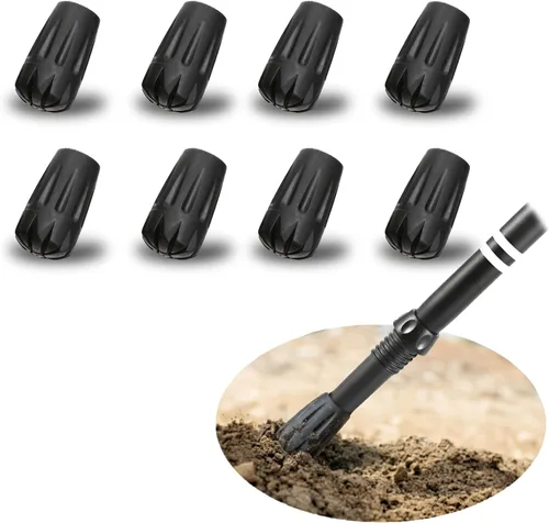 Vista 9 de TREKOLOGY Trekking Pole Tips - Walking Sticks Replacement Tip Protectors - 11mm Hole Diameter - Fit Most Standard Hiking Poles