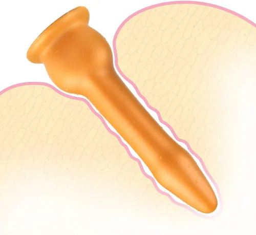 Vista 6 de Tapón anal de silicona líquida súper largo con ventosa fuerte, tapones anales impermeables, kit de entrenamiento anal para estimulación de masaje