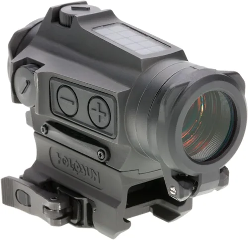 Vista 2 de HOLOSUN HE403B-GR / HS403B 2 MOA Dot Micro mira para rifles – Shake-Awake Super LED Durable Impermeable Vista de aluminio con cristal reflectante