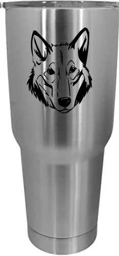 Vista 406 de Cairn Terrier - Vaso grabado con temática de perro, 30 onzas