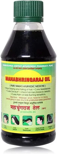 Vista 5 de Aceite de masaje para el cuero cabelludo Mahabhringraj Ramakrishna Pharma, 6.76 onzas líquidas