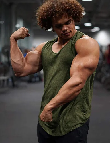 Vista 2 de COOFANDY Camisetas sin mangas de entrenamiento para hombre, paquete de 3 camisetas de gimnasio para culturismo, fitness, sin mangas