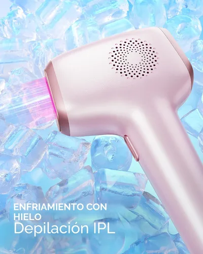 Vista 4 de INNZA Depilación láser con función de cuidado de enfriamiento por hielo para mujeres, permanente, 999,999 destellos sin dolor IPL, dispositivo