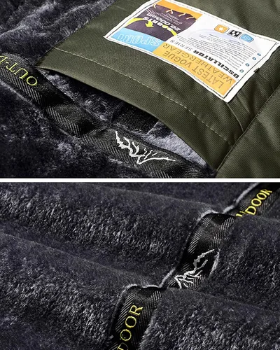 Vista 6 de MAGCOMSEN Abrigos de invierno para hombre resistente al agua chaqueta de esquí con forro polar 4 bolsillos