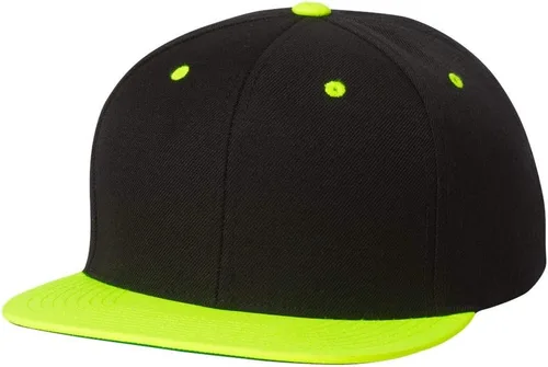Vista 9 de Yupoong Visera plana estructurada de 6 paneles Classic Snapback (6089)