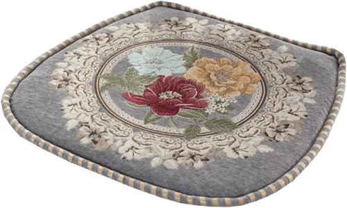 Vista 26 de EORNOW Juego de cojines para silla de comedor con lazos, juego de 1/2/4, almohadillas antideslizantes para silla de comedor con funda extraíble