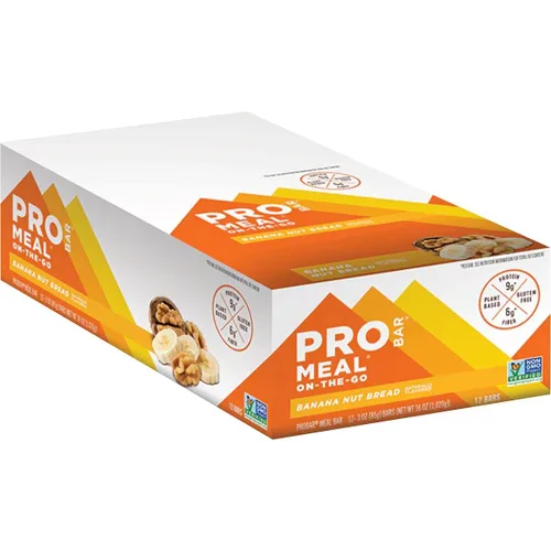 Vista 2 de ProBar Barra de comidas - Paquete de 12 pan de plátano y nueces, talla única 8.53152E + 11