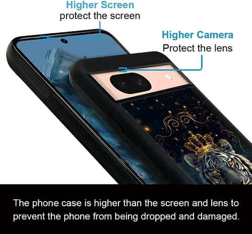 Vista 497 de Compatible con Google Pixel 4A 5G Mobile Case Creative Acrylic Panel trasero Silicona Protección Grip especialmente diseñado para Google Pixel 4A 5G