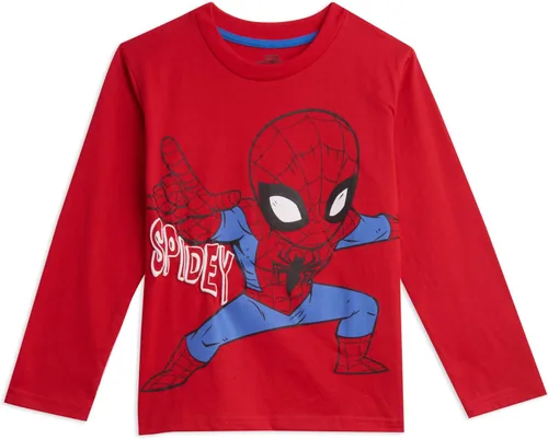 Vista 3 de Marvel Avengers - Paquete de 3 camisetas gráficas de manga larga color verde