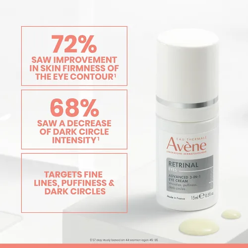 Vista 5 de Avène Retrinal Intensive Multi-Corrective Cream, Retinal Face Cream Formulated with Retinaldehyde, Niacinamide & Hyaluronic Acid, Anti-aging Cream