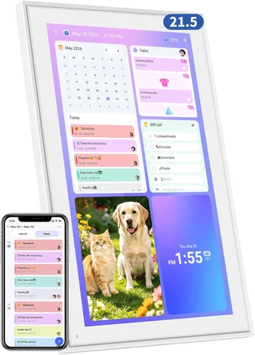 Vista 13 de Calendario digital de 15.6" gráfico inteligente de tareas y planificador Negro-15.6 pulgadas