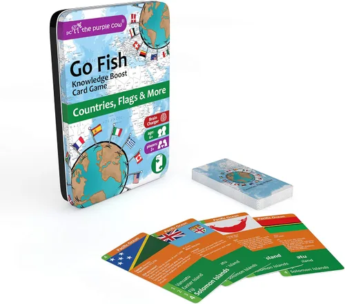 Vista 2 de The Purple Cow Go Fish! - Banderas de países y más