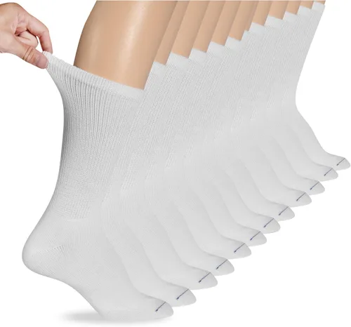 Vista 21 de Dr. Scholl's Calcetines circuladores y diabetes para mujer – Paquetes de 4, 6 y 12 pares – Control de la humedad no vinculante