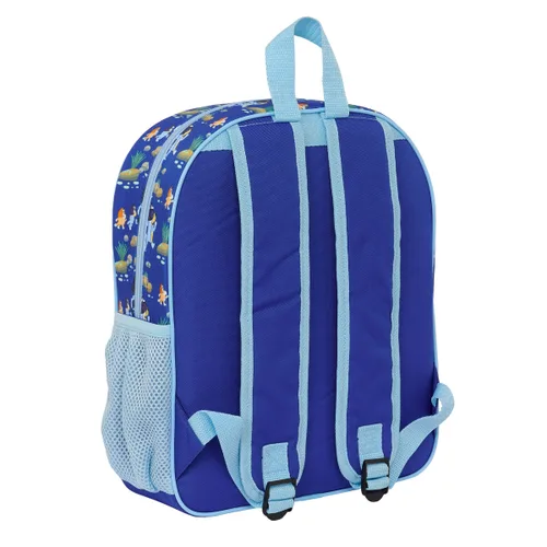 Vista 4 de Mochila Escolar Bluey Azul marino 28 x 34 x 10 cm