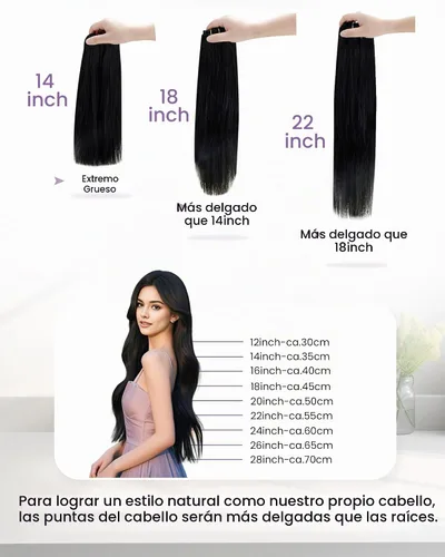 Vista 6 de LaaVoo Extensiones de Cabello con Clip Ombre Negro Natural a Gris Plateado Mezclado Negro Balayage Extensiones de Cabello Humano con Clip