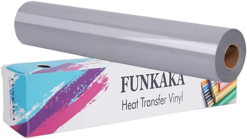 Vista 6 de FUNKAKA Paquete de vinilo HTV de transferencia de calor con purpurina, 12 rollos de vinilo para planchar de 12 pulgadas x 3 pies para camisetas, 12