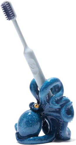 Vista 11 de Hodao Bowtie - Soporte para cepillos de dientes y bolígrafos para niños, bonito soporte de almacenamiento multifuncional de resina, organizador