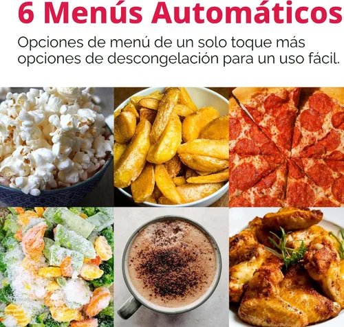 Vista 6 de Microondas Frigidaire de 0.9 pies cúbicos, panel de control digital - Configuraciones de cocción automática - Bloqueo de seguridad para niños