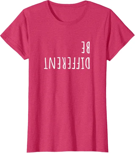 Vista 7 de Camiseta para mujer Ser Diferentes Divertidas Sarcastic Backwards Slogan Adolescentes Girls
