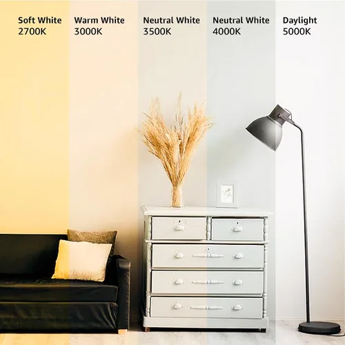 Vista 10 de Amazon Basics - Bombillas LED, eficientes energéticamente 6 W, equivalente a 40 vatios, base estándar E26, 2700 K, regulable, 10,000 horas