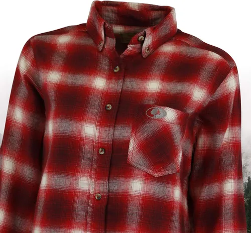 Vista 3 de Mossy Oak - Camisas a cuadros, para mujer, con franela, diseño de búfalo.